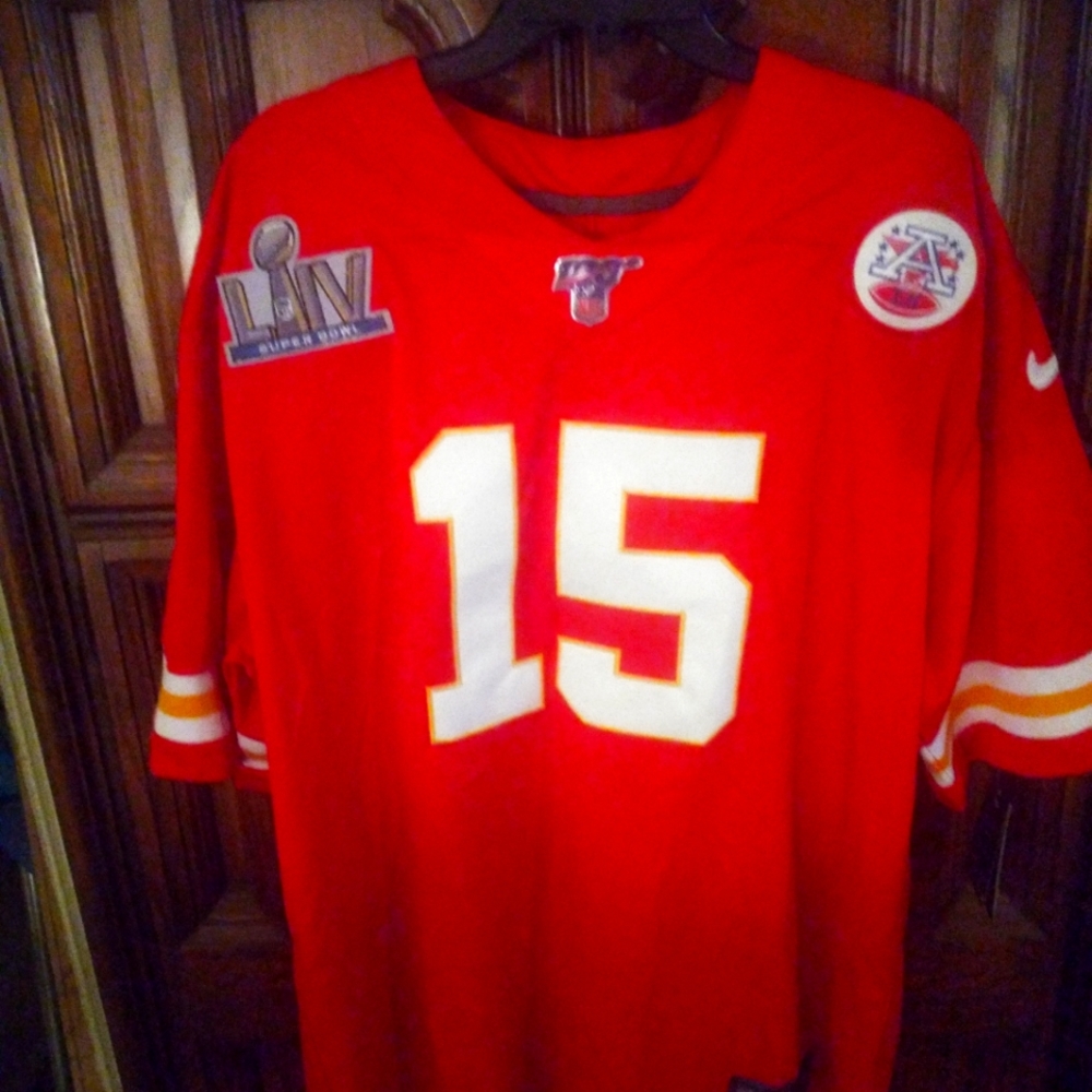 NFL jersey #15 Patrick Mahomes Superbowl jersey